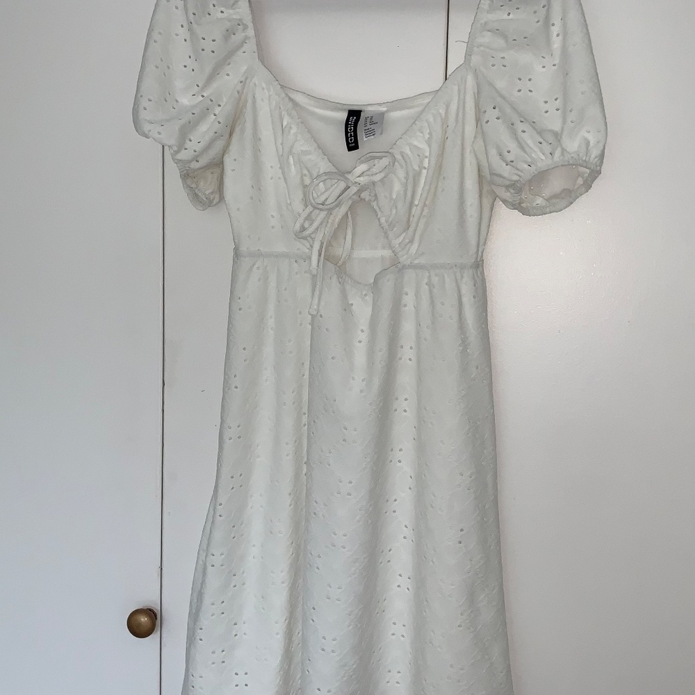 summer white doll dress